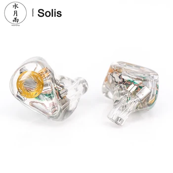 

MoonDrop Solis Transparent Version 2EST+4BA Hybrid Driversx HiFi In-Ear Earphone 2Pin 0.78mm Detachable Cable Blessing2 KXXS S8