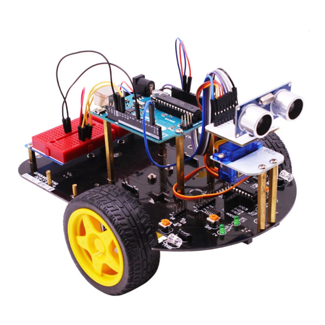 Rowsfire 2-в-1 стартовый супер-умный интеллигентая(ый) Robot Car в комплекте с обучающим руководством программируемый стволовых игрушки для Arduino с стерлингового серебра для R3 материнская плата