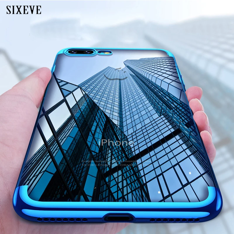 

Ultra Slim Soft Clear Plating case for iPhone 11 Pro Max iPhone X XR XS Max iPhone 6 6s 7 8 Plus 6Plus 7Plus 8Plus Phone Cover
