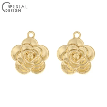 

Cordial Design 100Pcs 20*23MM Jewelry Accessories/Pendant/Flower Shape/Hand Made/Jewelry Findings & Components/DIY Making/Charms