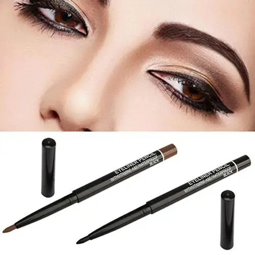 

1 Pc Waterproof Rotary Gel Cream Eye Liner Black Brown Eyeliner Pen Makeup Cosmetic Tools Rotary Design Easy to Use Long Last
