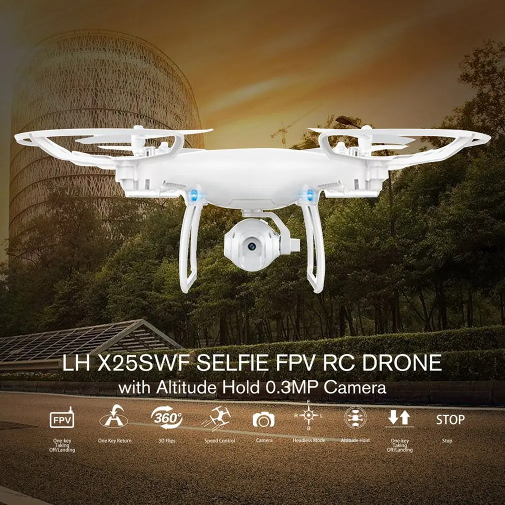 RC Квадрокоптер Дрон LH X25SWF 2,4G умный селфи складывающийся гексакоптер FLV с 0.3MP камера в режиме реального времени высота удержания 3D флипы
