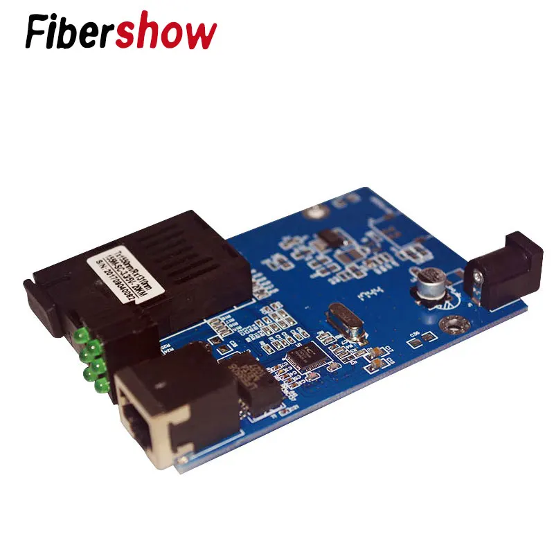pcba ethernet fiber converter Optical Fiber Media Converter Fiber Transceiver 1000M Full PCBA with Fiber module afbeelding