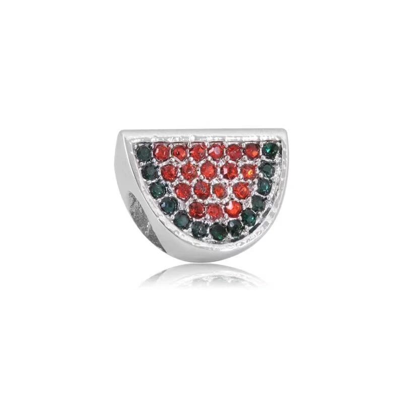 

Watermelon shape crystal Charm Simple and stylish Charms For Women and Gilr Fit Bracelet & Necklace Elegant Jewelry