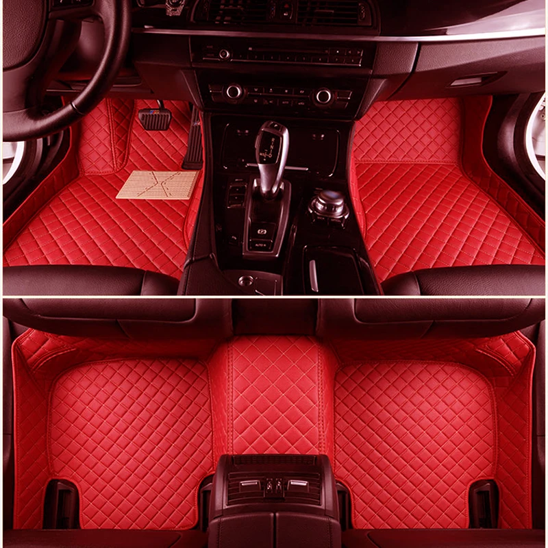 

Top Quality Leather Car Floor Mat Set for LAND ROVER Evoque Convertible, Freelander 2 Waterproof Automobile Carpet Cover