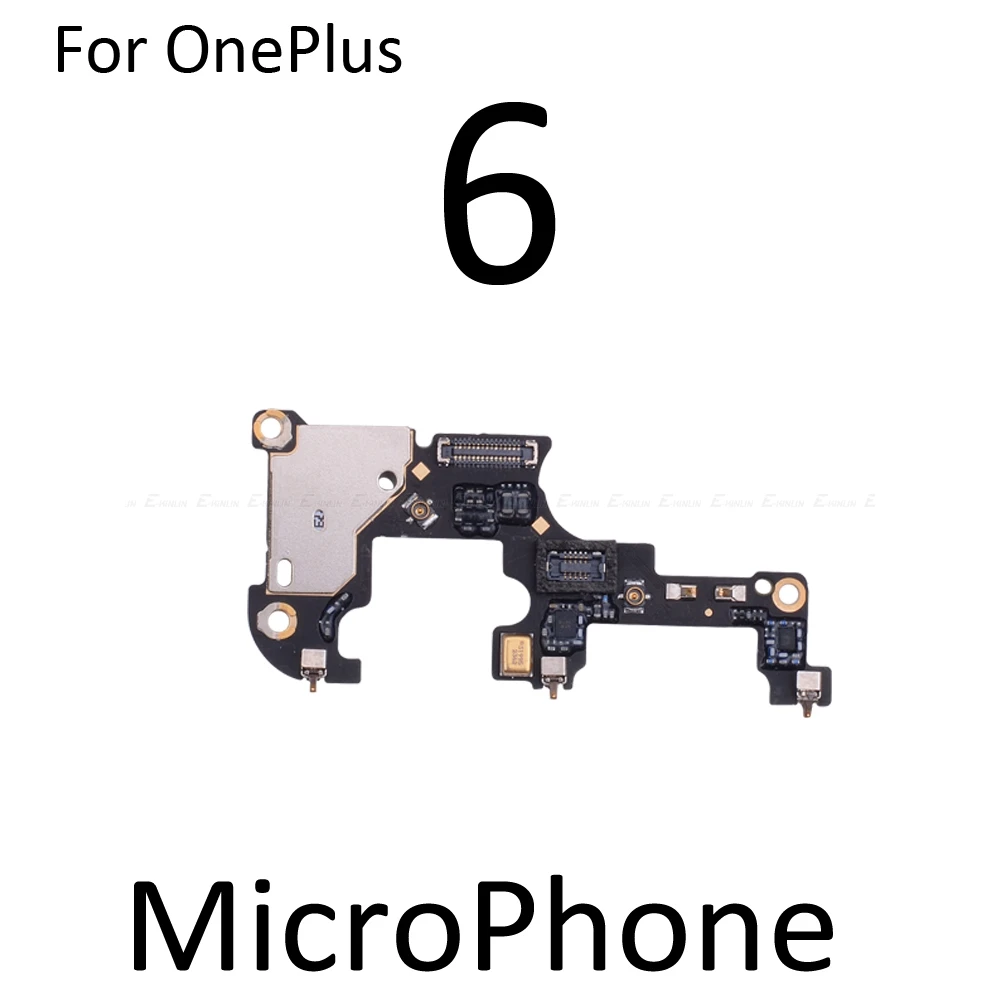 Новинка, высококачественный микрофонный модуль для OnePlus 1, 2, 3, 3, T, 5, 5, 6, 6 T, вибромотор, микрофон, гибкий кабель, сменные детали - Цвет: Mic For OnePlus 6