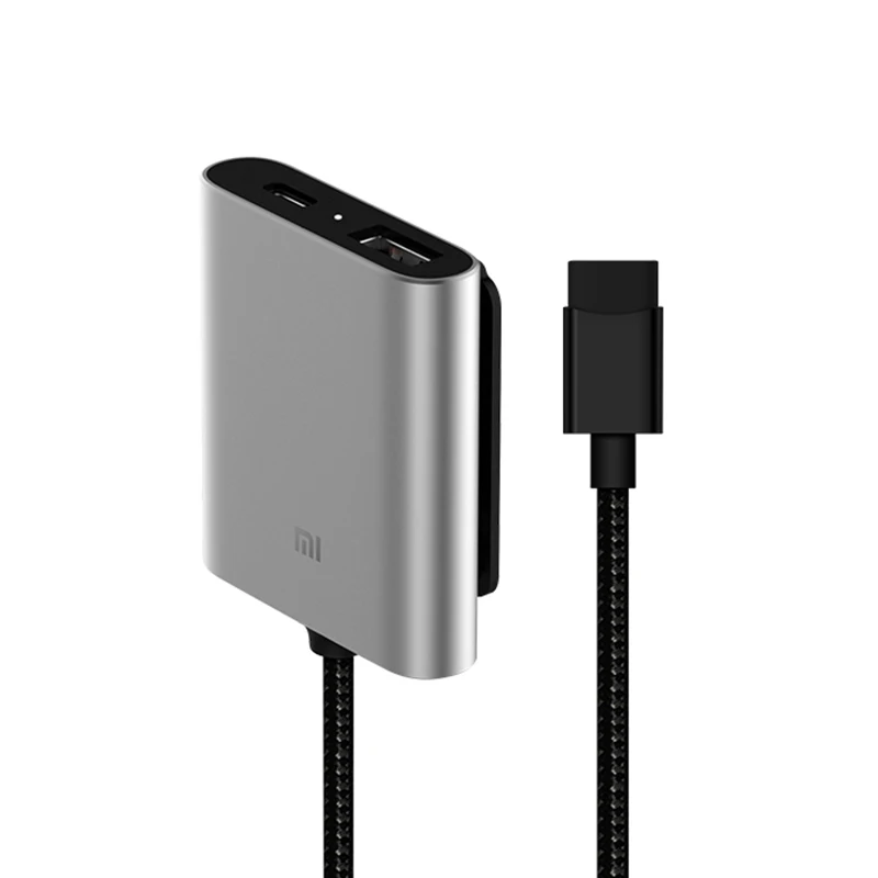 Оригинальный Xiaomi автомобильное зарядное устройство USB A C двухпортовый Выход Smart
