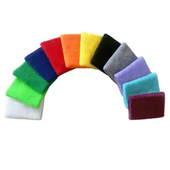 

1Pc Bright Colorful Unisex Sports Towel Sweatband Wrist Support Brace Wraps Guards For Basketball Running Badminton