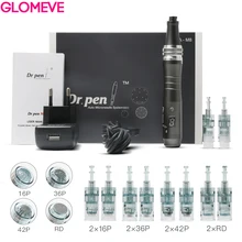El dr. pluma Ultima M8 rodillo eléctrico Derma Kit de cuidado de la piel herramientas Micro lápiz aguja mesoterapia aguja Micro automática cartucho con 16pin