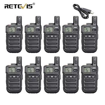 

Retevis RB615 Mini PMR Walkie Talkie 10 pcs PMR446 PMR 446 Radio Walkie-Talkies Two Way Radio Vibration with Wireless Cloning