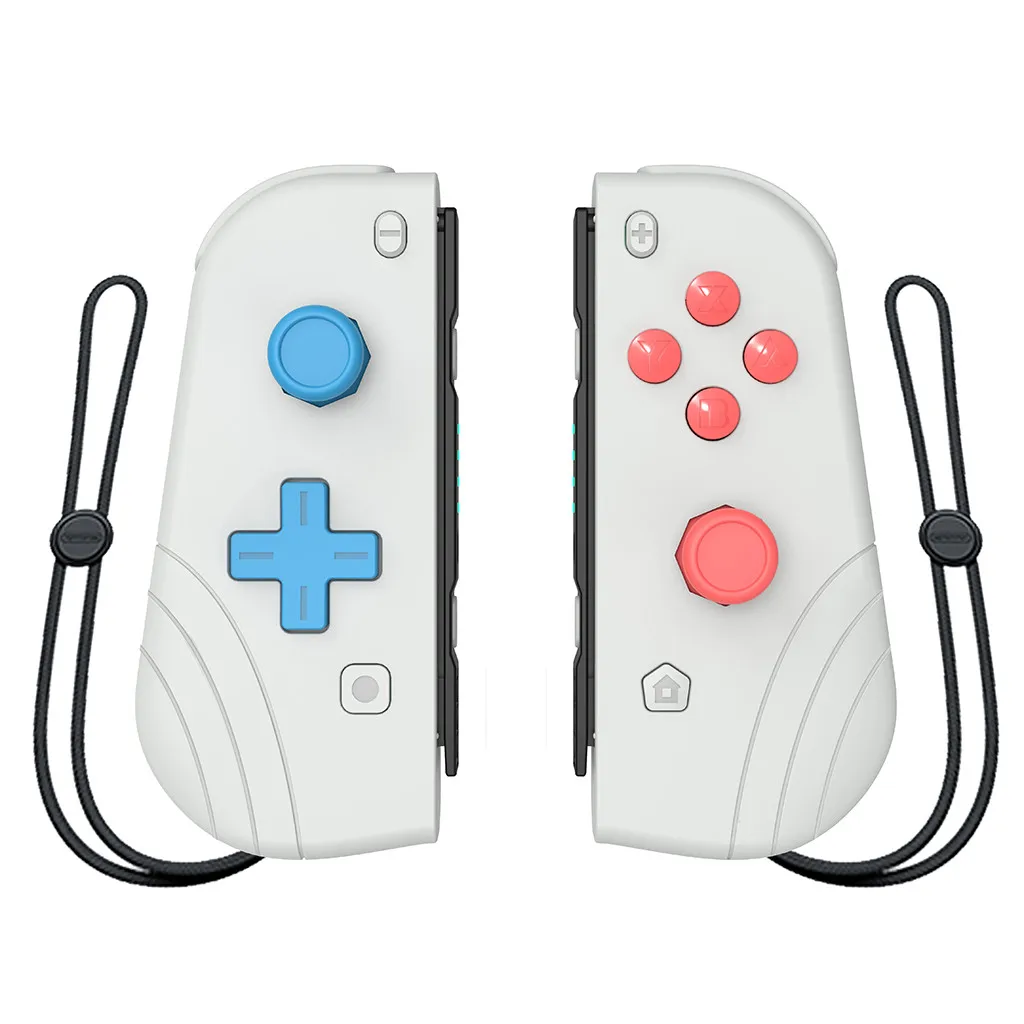 Joy-Con контроллер левый и правый сменный джойстик игровая ручка для N-Switch консоли один клик Пробуждение игровой консоли тип-c - Цвет: Gray