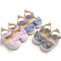 Citgeett Summer Newborn Baby Girls Crib Shoes Infant Soft Summer Princess Sandals Shoes 3