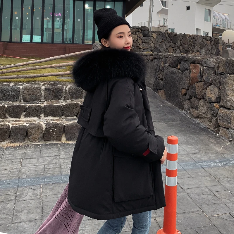 Korean Style 2019 Winter Jacket Women Warm Thicken Loose Female Coat W_A3_4