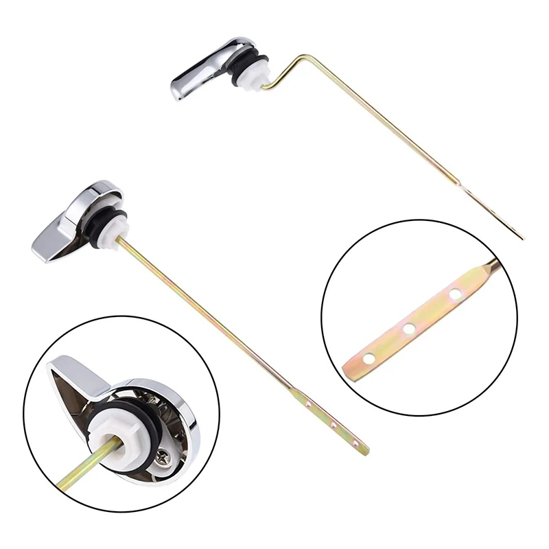 2 упаковки хромированная отделка Боковое крепление бачка унитаза фундаментные