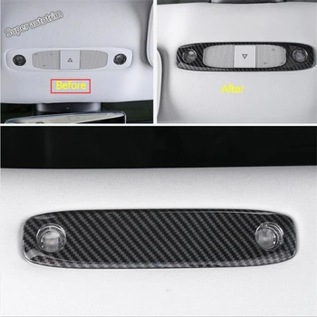 

Lapetus Accessories Interior Front & Rear Seat Top Roof Reading Lights Lamp Frame Cover Trim Fit For Tesla Model 3 2018 - 2020