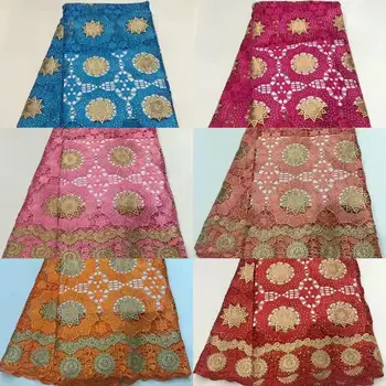 

Guipure Embroidery French Lace Fabric 2020 Multicolors Stones Fabric Material Tulle Mesh Lace Dress African Stone Lace Clothes