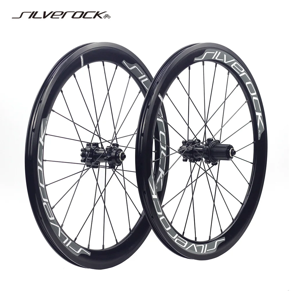SILVEROCK SR40 20 406 451 Alloy Wheelset Rim Disc Brake High Profile 74 100 130 135 for Tricycle Folding Minivelo Bike Wheels