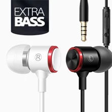 ERILLSE стерео бас наушники в уши 3,5 мм проводные наушники металлические HIFI наушники с микрофоном для телефонов Xiaomi samsung huawei