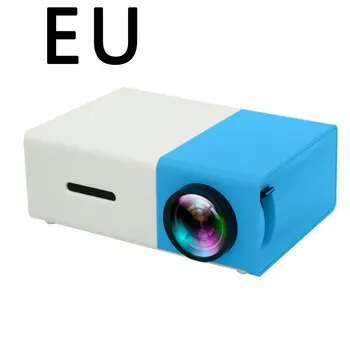 

J9 Portable Projector 3D HD LED Theater Cinema HDMI USB Audio Projector Yg300 Mini Projector Camara Side dial