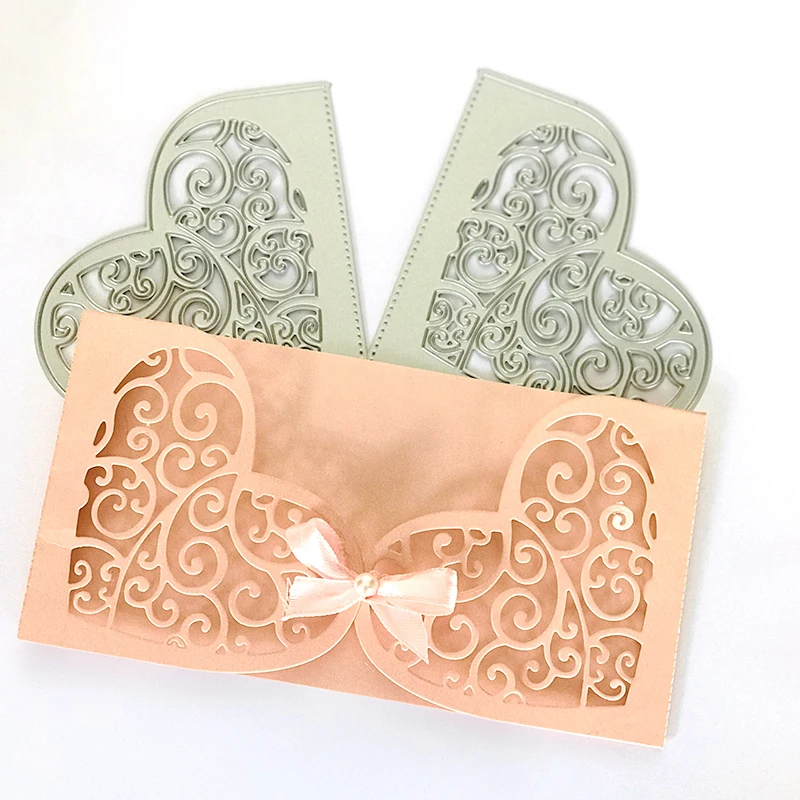  Wedding Invitation Cutting Die Scrapbooking Craft Metal Die Cut for DIY Paper Cards Making Love Hom - 4.00006E+12