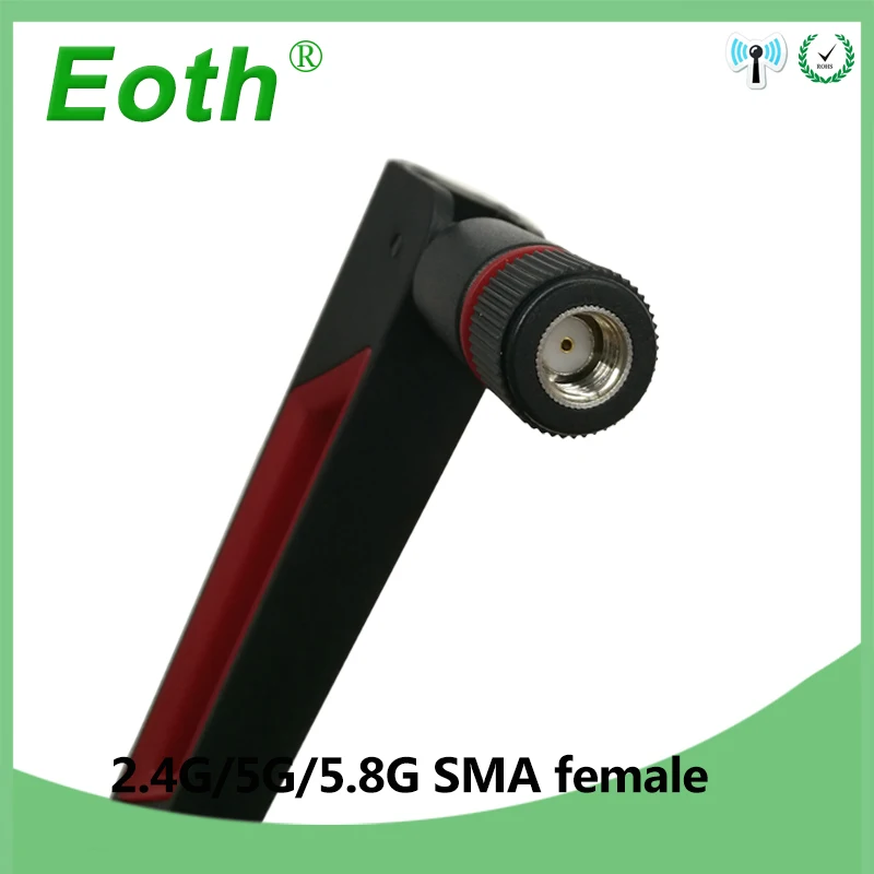 2 4 GHz 5G Hz 5 8 Ghz антенна настоящий 8dBi RP SMA разъем двухдиапазонный 4g 5g 8g wifi женский