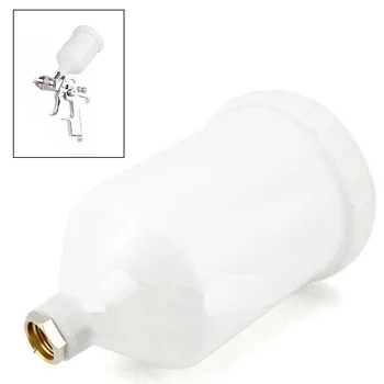 

Top SprayGun 600ml Paint Cup Pot Plastic Air Gravity Feed Fast Mover Threaded