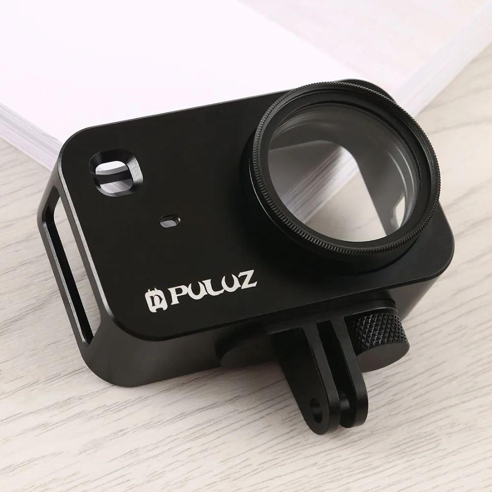 Высокое качество алюминиевый сплав Черная Рамка для камеры крепление корпус Чехол протектор+ крышка объектива для Xiaomi Mijia Yi 4K Экшн камеры