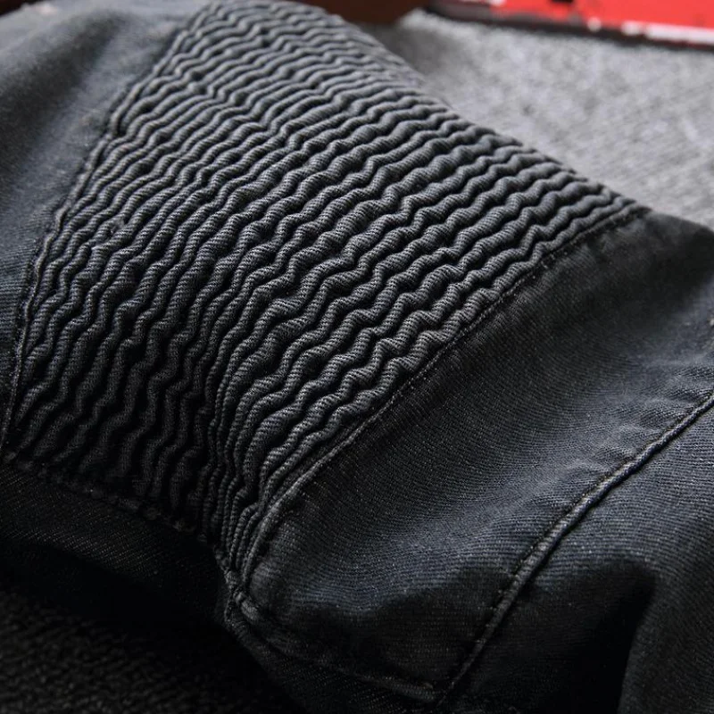 Топ бренд мода мужские Slim Fit мальчики джинсы джинсовая тонкая Байкерская брюки Узкие прямые Подиумные эластичные джинсы Брюки Синий Размер 28-42