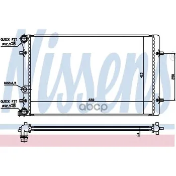 

Engine radiator Volkswagen Golf IV (1J) (97-) 2.3 I nissens art. 652011