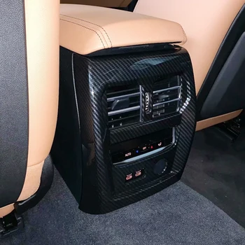 

For BMW 3 Series G20 2019 2020 ABS Carbon Fiber Style Interior Rear Air Vent Outlet Cover Trim Car Accessories
