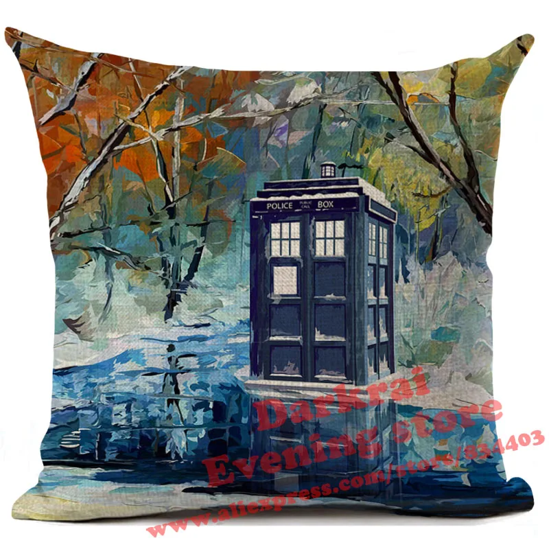 Наволочка для подушек Doctor Who Tardis Exterminate с принтом, подушки для дома, декор для гостиной, дивана, декоративная наволочка - Цвет: 4
