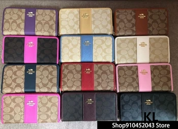 

Luxury Designer Brand COACH Wallet women Purses High Quality Black Brown Bifold Wallet Zipper Coin Purse Wallets CO170