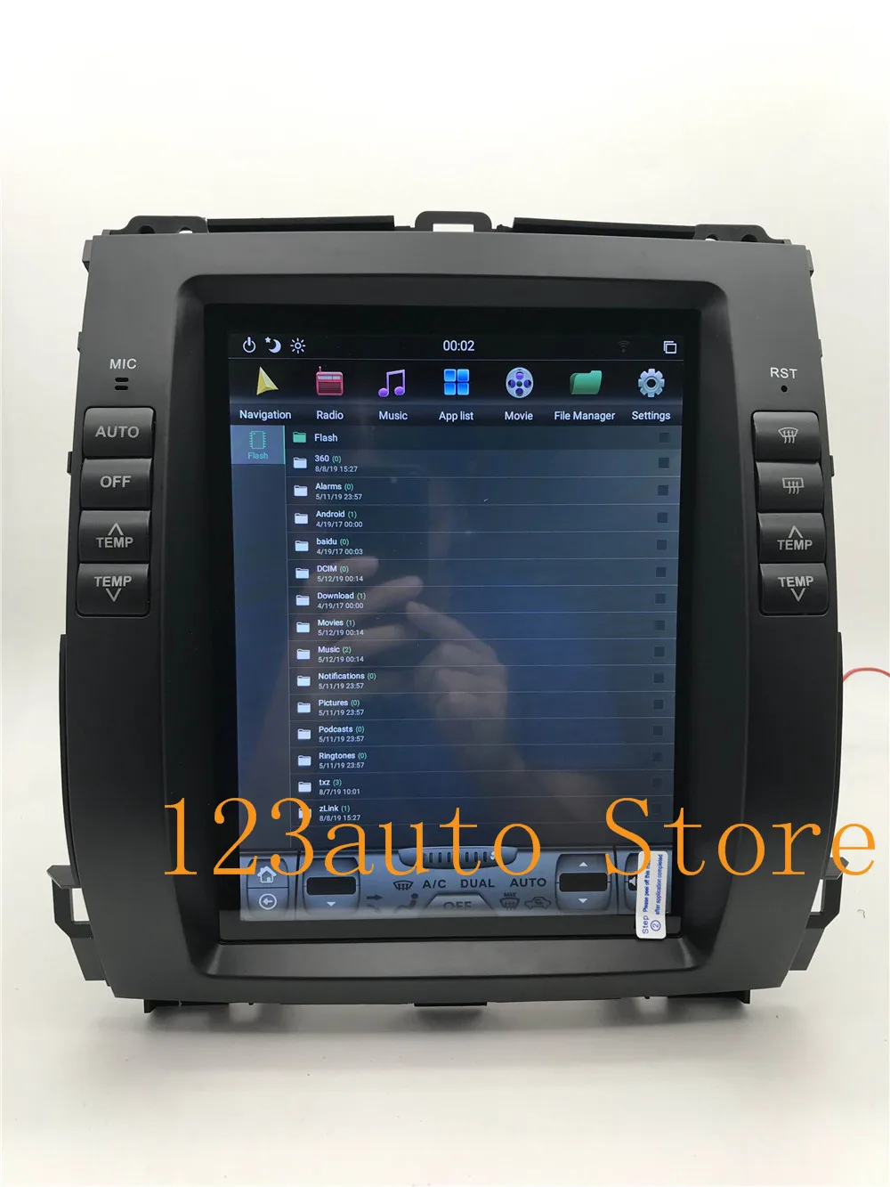 10,4 ''Tesla стиль Android 8,1 PX6 CARPLAY HDMI Автомобильный dvd-плеер для Toyota Prado 120 land cruiser 2002-2009 Lexu s GX470 GX 470