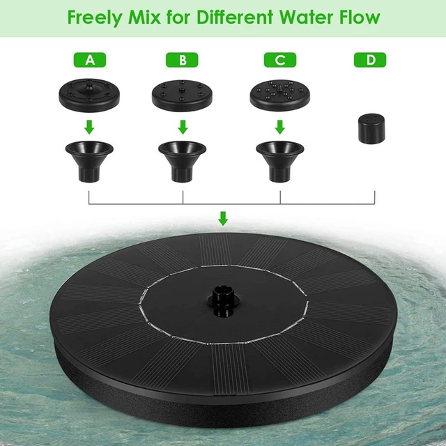7 V Napenergia Szökőkút Öntözőkészlet Power -Medence Tó Mergyelhető Vízesés Úszó Napelemes Vízkút Kerthez - Image 2