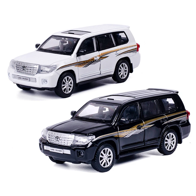 1:24 Игрушечная модель автомобиля, металлические колеса для моделирования Land-Cruisers, литая модель игрушечного автомобиля, игрушка для автомобиля, подарок для детей