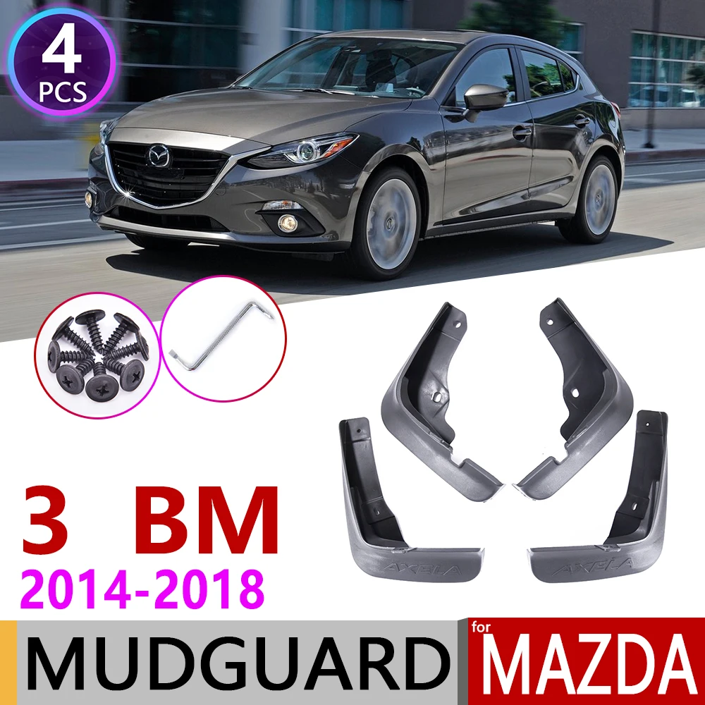 Автомобильный брызговик для Mazda 3 BM Axela хэтчбек~ Fender брызговик закрылки аксессуары для брызговиков 2005 2006 2007