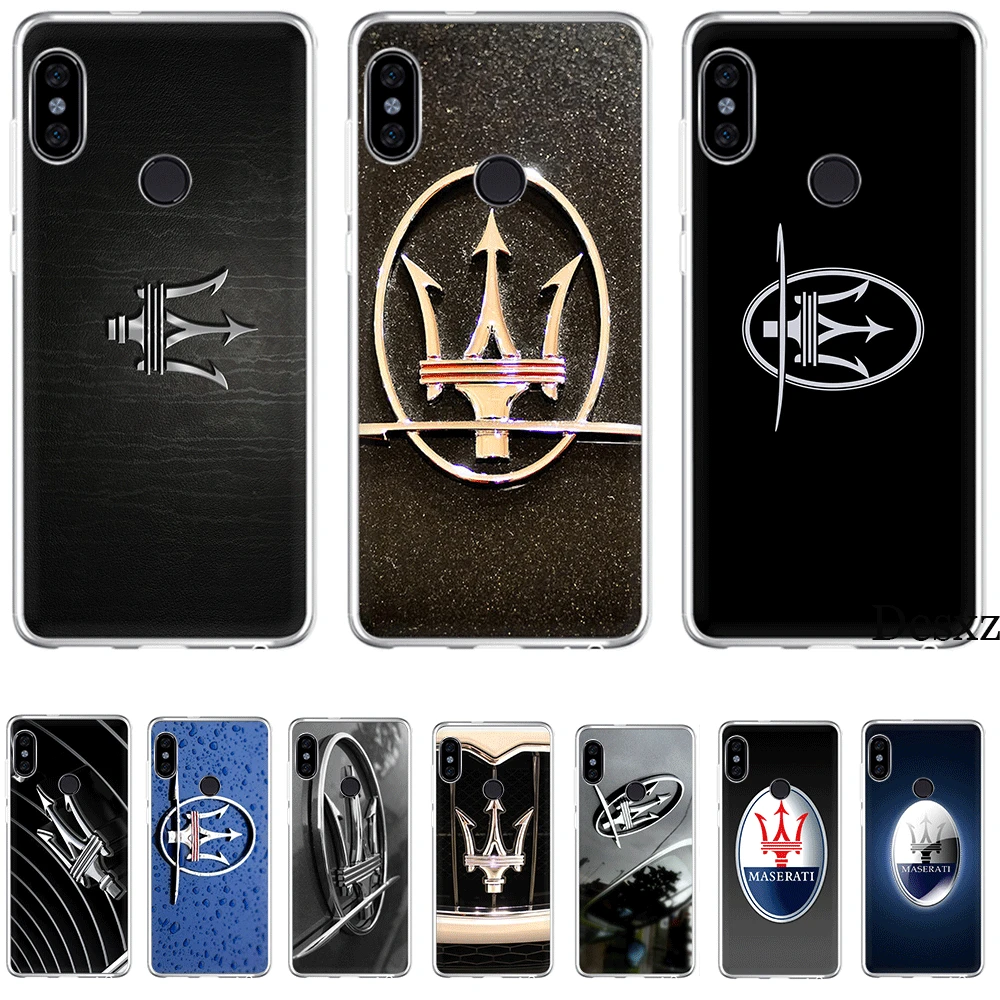 

Phone Case For Xiaomi Redmi GO 7 S2 4A 4X 5 5A Plus 6 6A 7A K20 Pro Cover Protection Cool Maserati Car Logo