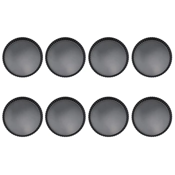 

8 Non-Stick Egg Quiche Fruit Tray Mold Pie Pizza Cake Mold Removable Pizza Pan Baking Tray