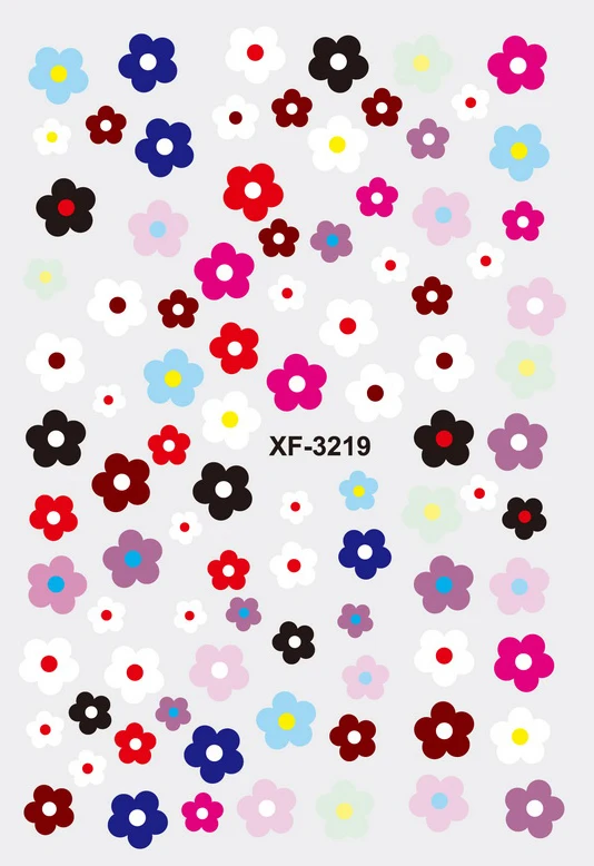 XF3219 Авокадо м Мультяшные Декоративные наклейки для ногтей Наклейка для маникюра украшения Дизайн Наклейка для ногтей цветок, ягоды - Цвет: XF3219