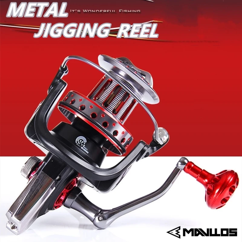 Mavllos Metal Jigging Spinning Fishing Reel 9000 10000 12000 Long Cast