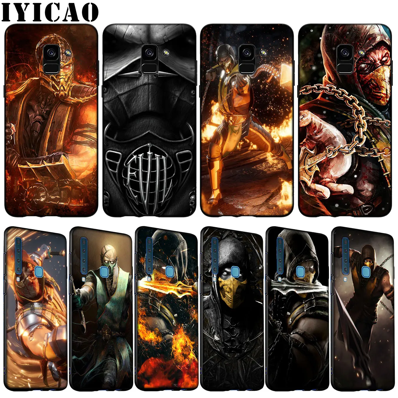 IYICAO Скорпион в Mortal Kombat Мягкий силиконовый чехол для телефона samsung Galaxy J8 J7 Duo J6 J4 Plus