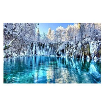 

Snow Scene Diamond Painting Landscape Round Full Diamond Home Decoration Love Gift