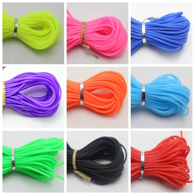 1Roll Hollow Pipe Tubuing Rubber Cords 2mm 3mm 4mm Solid Rubber Tube Cord  for jewelry making DIY bracelet necklace accessories