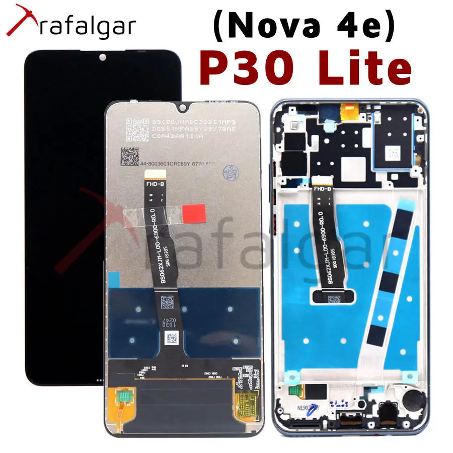 ЖК дисплей Trafalgar для HUAWEI P30 Lite сенсорный экран с дигитайзером Huawei сменный рамкой|lcd