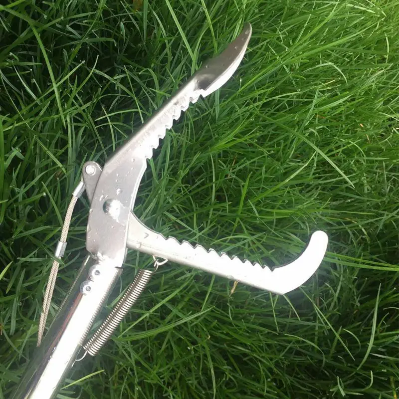 Multipurpose Snake Catcher Tongs Foldable Stainless Steel Reptile Grabber Stick