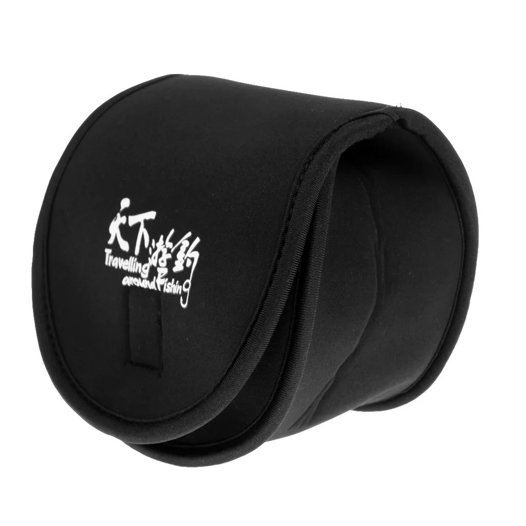 Neoprene Fishing Baitcasting Reel Bag Protective Cover Reel Storage Pouch Black Fishing Tackles