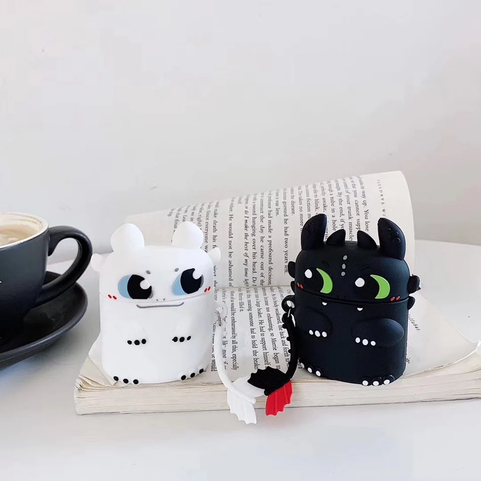 

3D Unicorn Mouse Earphone Case For Airpods 2 Case Silicon Cat Cover for Airpods 1 Headphone Case Earbuds Case Cover Ring Strap