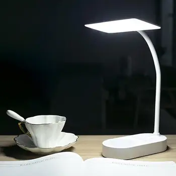 

60 LEDs Table Lamp Dimmable Bedside Desk Lamp Multifunctional Flexible Rotating Reading Lamp For Eye Protection White Light
