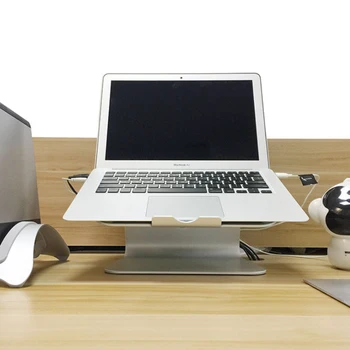 

Notebook Stand Aluminum Notebook Vertical Stand Desktop Stand for MacBook Pro with Packaging and Silicone Strip