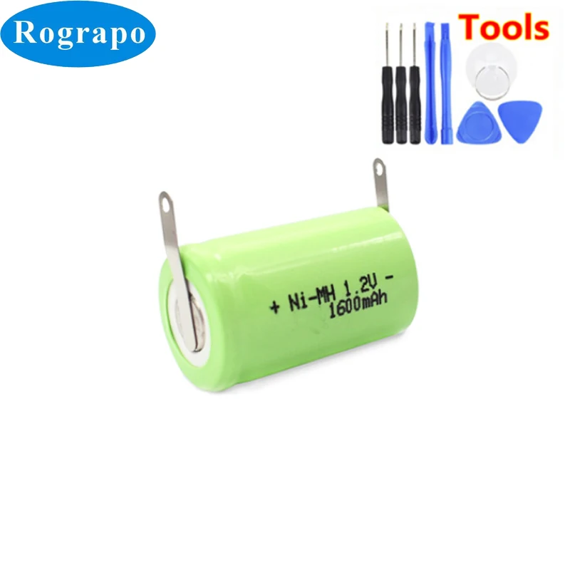 Nuova Batteria Ni-Mh Da 1600Mah Per Braun 2500,2501,2505,2515,3000,3510,3512,3525,5564,5567,5569,Razor 7, Per Philips Hq26, Hq26/A